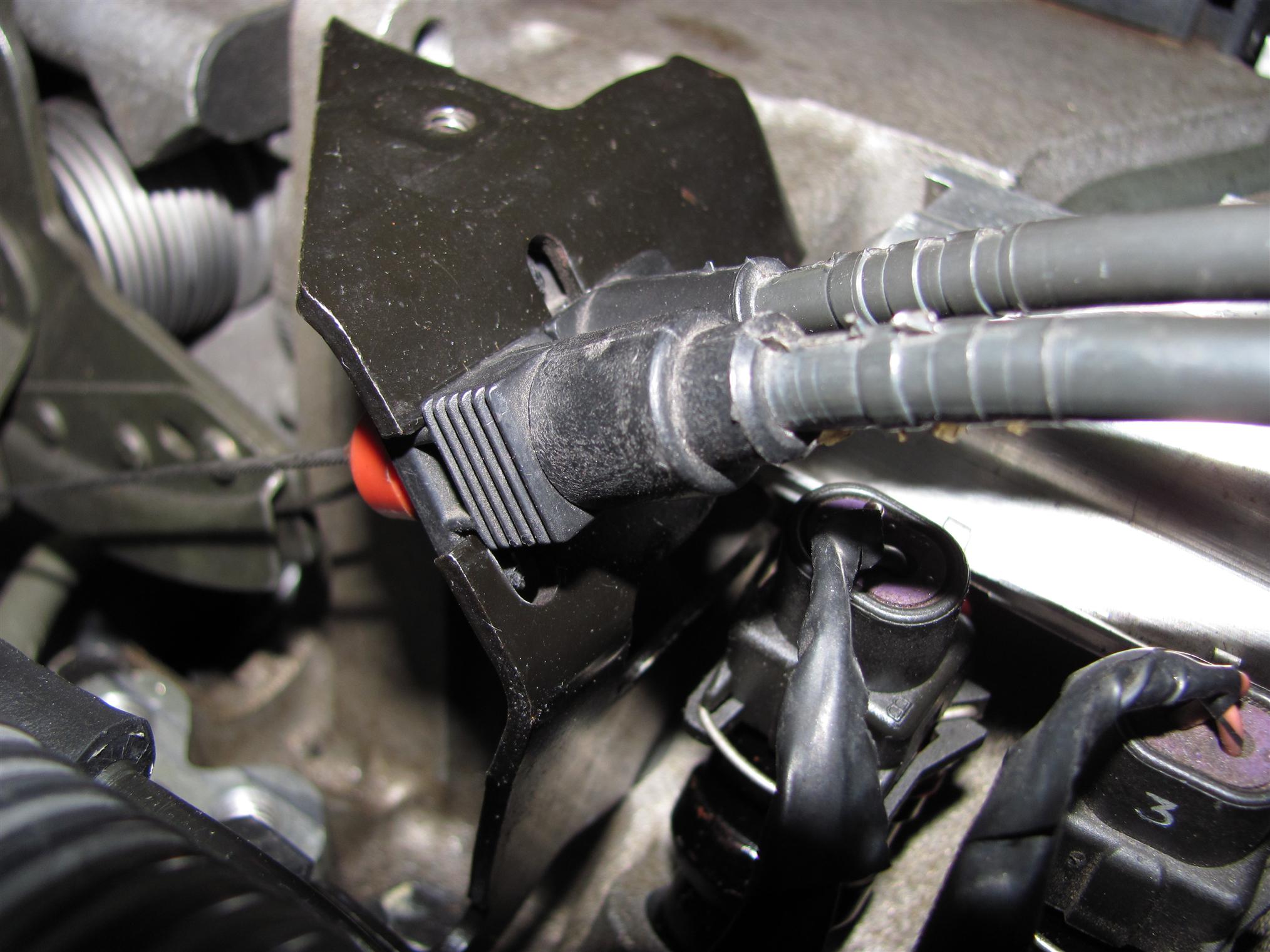 can't get cruise control cable reinstalled lost part? CamaroZ28